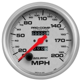 AutoMeter 5in. Speedometer, 0-200 MPH, Mechanical, Ultra-Lite Image