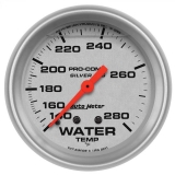 AutoMeter 2-5/8in. Water Temperature Gauge, 140-280F, Liquid Filled, Ultra-Lite Image