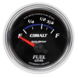 1964-1987 El Camino AutoMeter 2-1/16in. Fuel Level Gauge, 16-158 Ohm, Cobalt Image