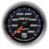 AutoMeter 2-1/16in. Oil Temperature Gauge, 140-280F, Cobalt Image