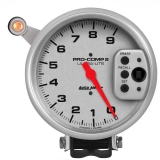 AutoMeter 5in. Tachometer, 0-9000 RPM, Pedestal W& Quick Lite, W&Peak Memory, Ultra-Lite Image