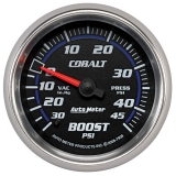 AutoMeter 2-5/8in. Boost/Vacuum Gauge, 30 In Hg/45 PSI, Cobalt Image