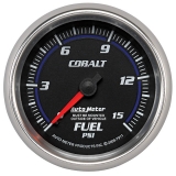 AutoMeter 2-5&8in. Fuel Pressure Gauge, 0-15 PSI, Mechanical, Cobalt Image