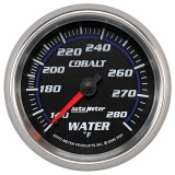 AutoMeter 2-5&8in. Water Temperature Gauge, 140-280F, Cobalt Image