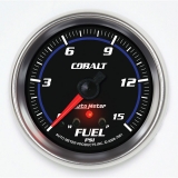AutoMeter 2-5&8in. Fuel Pressure Gauge, 0-15 PSI, Stepper Motor, Cobalt Image
