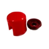 1964-1977 Chevelle Alternator Positive Terminal Cap And Retainer Kit Red Image