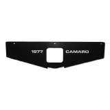 1973 Camaro Radiator Support Show Panel, Camaro with Year, Black Anodized, RS with HD Cooling Image