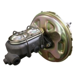 1964-1972 Chevelle Round Disc Brake Master Cylinder With 11 Inch Power Brake Booster Kit Image