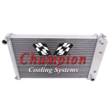 1978-1988 Cutlass Champion Cooling SB 26 Inch Aluminum Radiator Champion Series 3 Core - 600-800 HP Image