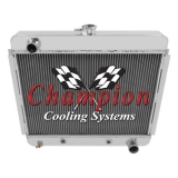 1966-1967 Nova Champion Cooling SB 26 Inch Aluminum Radiator Economy Series 2 Core - 400-600 HP Image