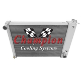 1982-1992 Camaro Champion Cooling Aluminum Radiator Economy Series 2 Core - 400-600 HP Image