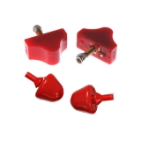 1964-1972 Chevelle Energy Suspension Front Control Arm Bump Stop Kit - Red Image