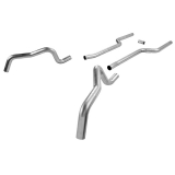 1967-2019 Camaro Flowmaster 3 In Header Back Exhaust System, Dual Rear Exit, No Mufflers Image