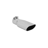 Flowmaster Clamp-On Exhaust Tip, 4.25 In. x 2.25 In. Oval Polished SS, Fit 2.5 In. Tube Image