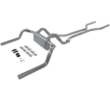 1967-1974 Camaro Flowmaster American Thunder Exhaust System, 2.5 Inch, Aluminized, Dual Rear Exit Image