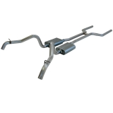 1967-1968 Camaro Flowmaster American Thunder Exhaust System, 2.5 Inch, Stainless, Dual Side Exit Image