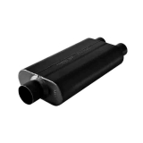Flowmaster 50 Series Delta Muffler 409S, 3 In. Center Inlet, 2.5 In. Dual Outlet, Moderate Image