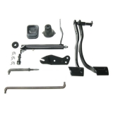 1967-1968 Camaro Small Block Clutch Linkage Auto to Manual Conversion Kit (with Headers) Image