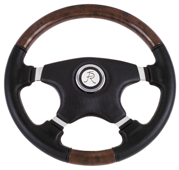 Flaming River Chevrolet Fruitwood Luxury Steering Wheel, Black