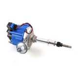 1978-1987 Chrome Aluminum Chevy Grand Prix 292 I6 HEI Electronic Distributor with 50K Coil - Blue Cap Image