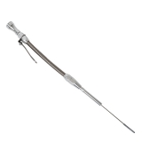 1980-1995 Chevy Small Block Billet Aluminum Engine Dipstick With Stainless Braided Tube Image