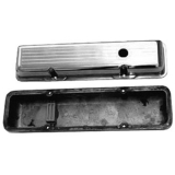 1978-1987 Chevy Grand Prix Small Block Polished Aluminum Ball Milled Valve Covers Stock Height Image