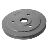 1964-1968 Chevy Chevelle Big Block Crank Pulley Single Groove Satin Aluminum For Short Pump Image