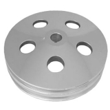 1970-1988 Monte Carlo Billet Power Steering Pulley Double Groove Polished Finish Image