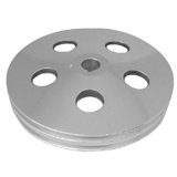 1970-1988 Monte Carlo Billet Power Steering Pulley Double Groove Satin Finish Image