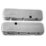 1964-1977 Chevy Chevelle Big Block Chrome Valve Covers 454 Logo Stock Height Image