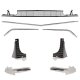 1968 Chevelle Grille Grille Kit All Black Image