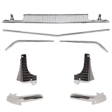 1968 Chevelle Grille Kit Silver With Black Accents Image