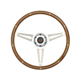 1962-1979 Nova GT Performance GT3 Retro Cobra Style Wood Steering Wheel Image