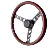 1964-1977 El Camino GT Performance GT3 Pro-Touring Autocross II Wood Steering Wheel Image