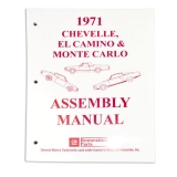 1971 El Camino Factory Assembly Manual Image