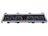 1966-1967 Chevelle Dakota Digital HDX Instrument System - Black Alloy Gauge Face Image