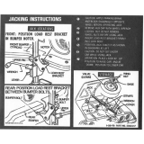 1970-1973 Camaro Trunk Jacking Instructions Decal Image