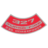 1970-1972 Monte Carlo Small Block Air Cleaner Decal, 327/235 Image