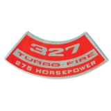 1970-1972 Monte Carlo Small Block Air Cleaner Decal, 327/275 Image