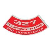 1970-1972 Monte Carlo Small Block Air Cleaner Decal, 327/350 Image