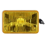 1982-1983 Malibu Holley RetroBright LED Headlight Yellow Lens 4 in. x 6 in. Rectangle, 5700K Bulb High Beam Only Image