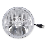 1971-1975 El Camino Holley RetroBright LED Headlight Classic White Lens  7 in. Round, 3000K Bulb Image