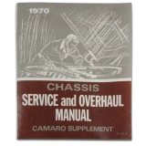 1970 Camaro Chevrolet Service Manual Supplement Image