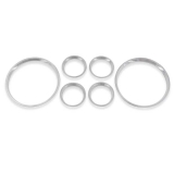 1978-1881 Malibu Polished Aluminum Ring Set For Gauge Bezels 6pcs Image