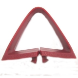 1973-1977 Chevelle Seat Belt Loop Guide Triangle Red/Maroon Image