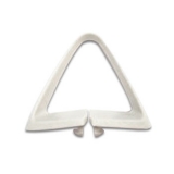 1973-1977 Monte Carlo Seat Belt Loop Guide Triangle White Image
