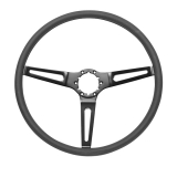 1969-1970 Nova Black Comfort Grip Sport Steering Wheel with Black Spokes Image