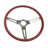 1969-1970 Chevelle Red Comfort Grip Sport Steering Wheel Image