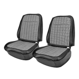 1969 Camaro Coupe Houndstooth Bucket Seat Cover Kit In Black Image