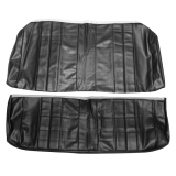 1966 Chevelle Coupe Rear Seat Covers, Black Image